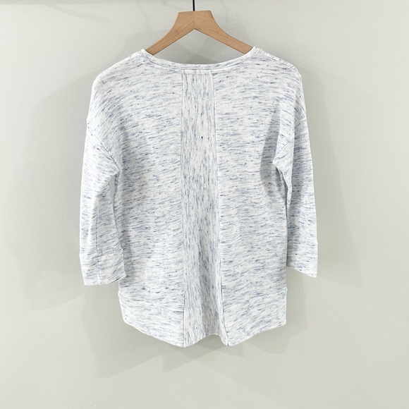 T By Talbots French Terry Space Dye Tunic Blue Size XS - Picture 6 of 6